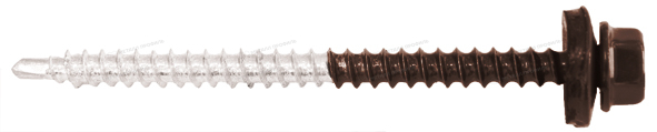 Заказать доступный Саморез 4,8х70 ПРЕМИУМ RAL8017 (коричневый шоколад) в интернет-магазине Компании Металл профиль.